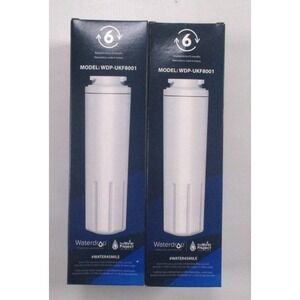 2 Pack Waterdrop Plus UKF8001 Refrigerator Water Filter‎ Maytag UKF8001 WDP-f07